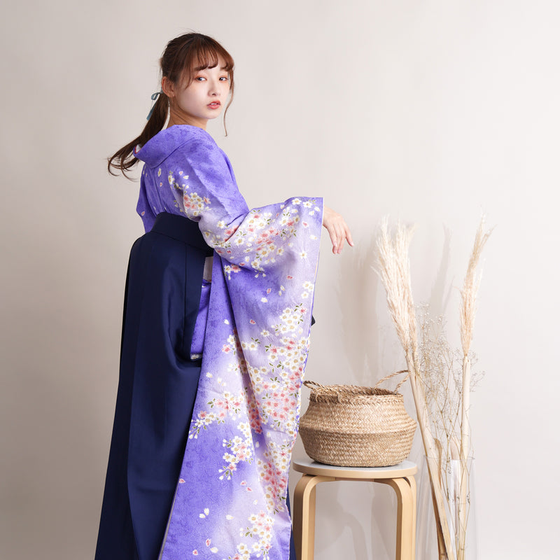 【レンタル】 袴 18点セット 振袖 袴91cm（身長153-158cm） ブーツ着用時165cmまで適応 卒業式 大学生 専門学生 フルセット レディース 往復送料無料 （1014602211）