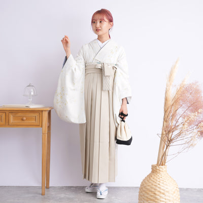 【レンタル】袴 17点セット JAPAN STYLE×中村里砂 袴91-99cm（身長153-170cm） 二尺袖着物 卒業式 大学生 レディース 日本製 （1020696201）